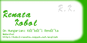 renata kobol business card